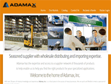 Tablet Screenshot of adamaxinc.com